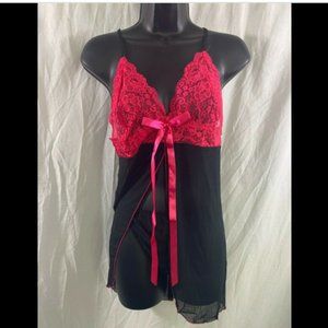 AvidLove Womens Pink/Black Lingerie Size XL